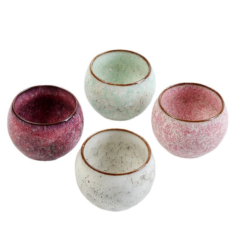 Kiln-Glazed Jianzhan Tea Set with Dragon Relief Tumbler