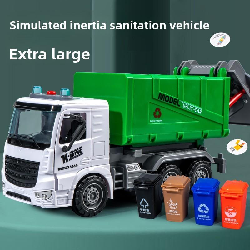 Plastic Garbage Truck Toy For Boys With Lights And Sound For Kids Play And Education
