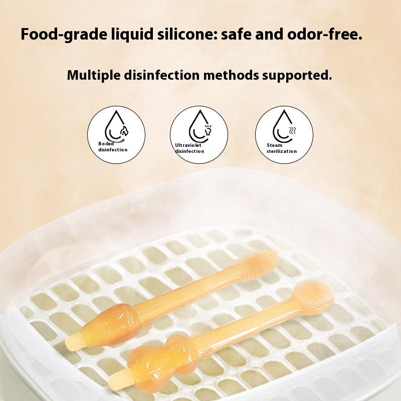 Baby Toothbrush Set Baby Silicone Soft Toothbrush Children's Oral Cleaning Baby Teeth Brush Tongue Coating Brush