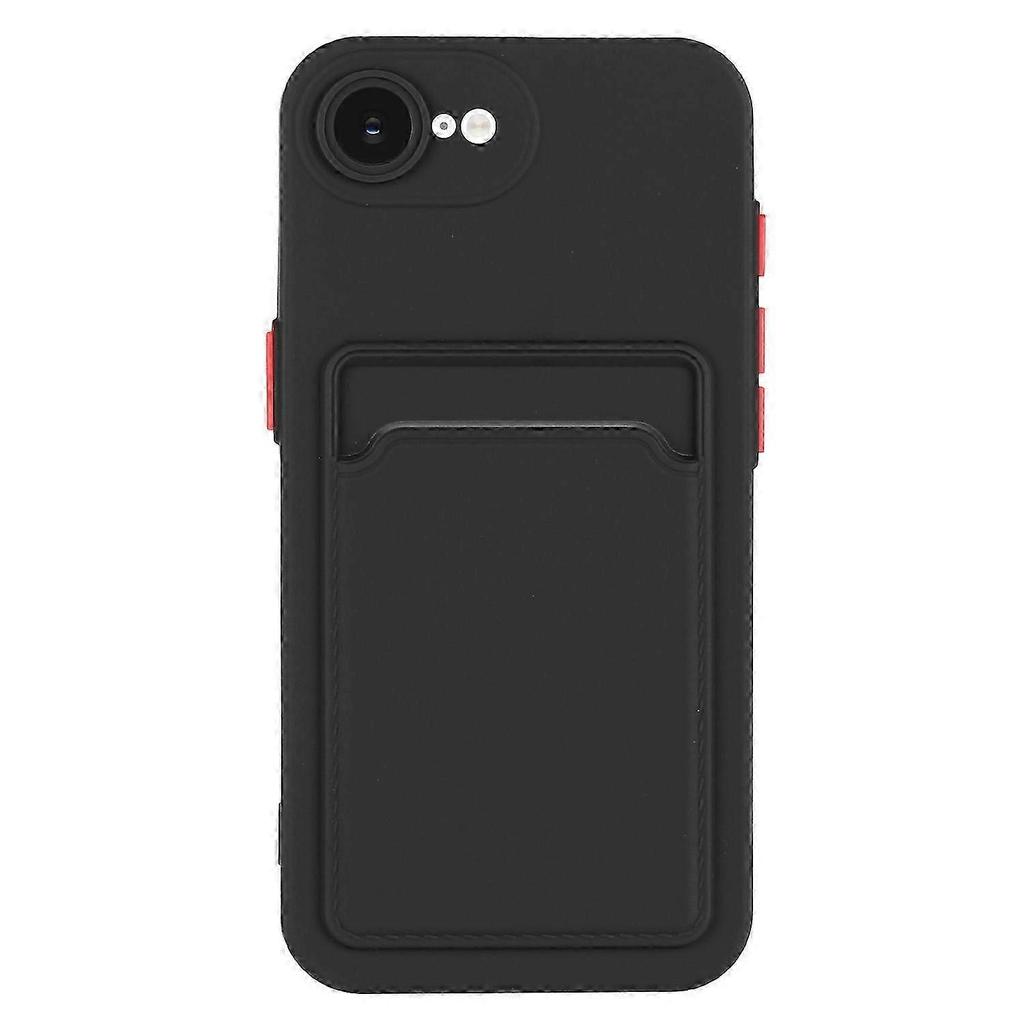 Per Custodia iPhone 16e con Slot per Schede, Cover Posteriore Opaca Anti-Impronte Digitali, Custodia Protettiva Sottile per Telefono