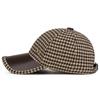 Houndstooth M Logo Baseball Cap Korean Version Women'S  Hat Versatile Duckbill Cap