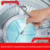 Three-Pronged Multi-Functional Screwdriver & Wrench for Washing Machine Disassembly and Repair