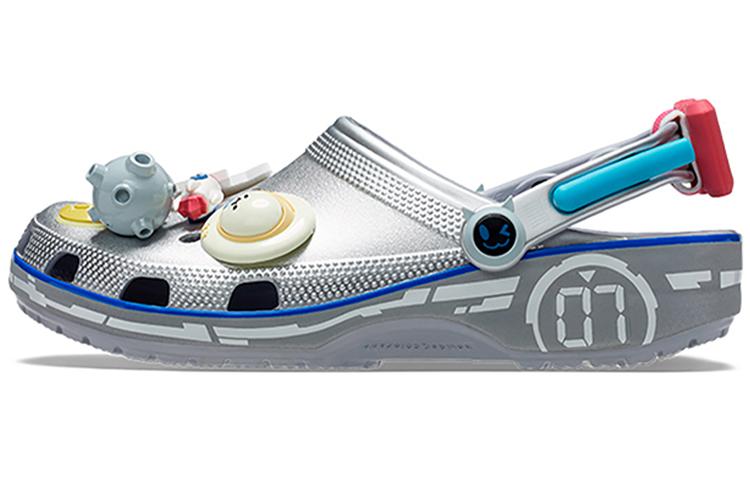 HONOR OF KINGS x Crocs Classic Clog EVA Beach Sandals Unisex Digital Gray Starry Sky Dream, Luban No.7 Collectible 208115-1FH 37-38