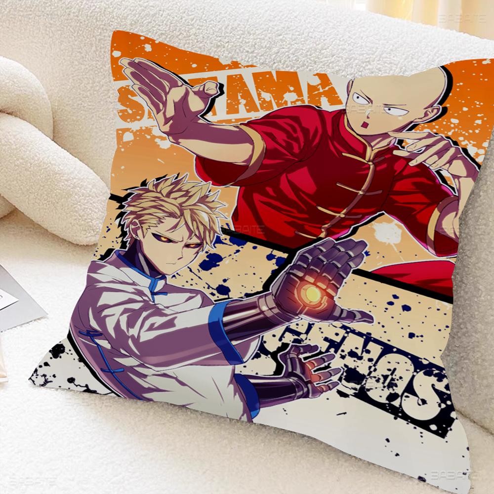 Anime One Punch Man Maple Design Cushion Cover Happy Autumn Harvest Decor Holiday Decorati Pillow Cover