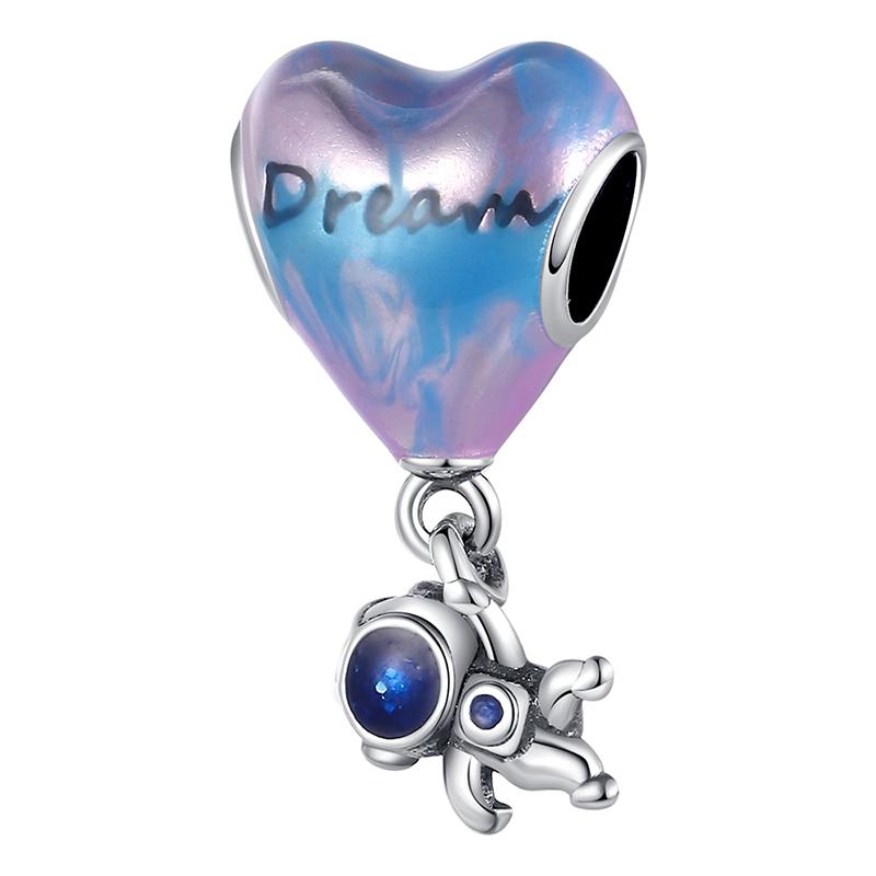 Fit Pan Original Bracelets Copper House Astronaut Puzzle Colorful Air Balloon Charms Beads Diy Fine Jewelry