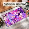 Personalized Crystal Velvet Carpet Custom Name Text,The Amazing Digital Circus Anti Slip Area Rug For Home Decoration