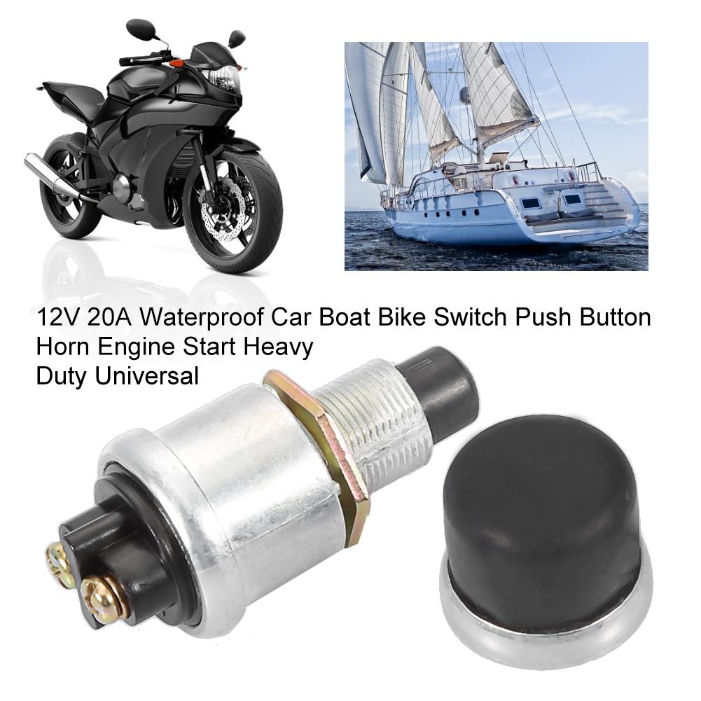 Waterdichte 12V 20A Hoornknop , Robuust, , Eenvoudige Installatie, Gemaakt van Hoogwaardig Gegoten Aluminium Materiaal, Ideaal voor Marine, Auto, Motor