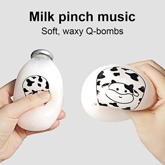Milk Bottle Squeeze Toy Stress Relief Milk Can Pinch Sensory Toy Kids