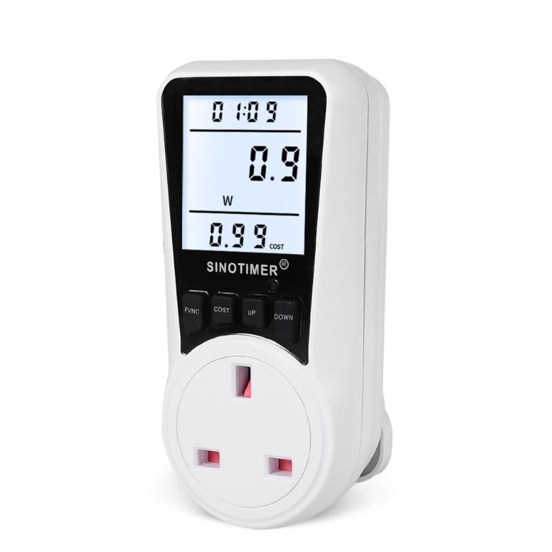 Digital Wattmeter AC Energy Power Meter 110V-230V Socket Power Monitor EU/US/UK Electricity Meter for Energy Saving