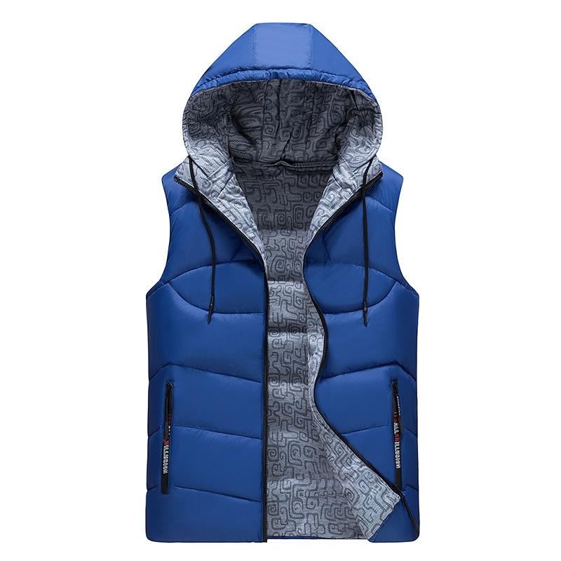 Thick Reversible Unisex Sleeveless Jacket Winter Vest Warm Men Casual Sport Coat