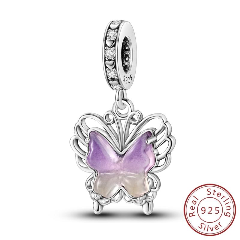 Copper Colorful Zircon Charm Bead Charms Pendants Compatible With Authentic Bracelets Do It Yourself Making Gift