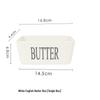 Nordic Ceramic Butter Dish with Knife - European Design