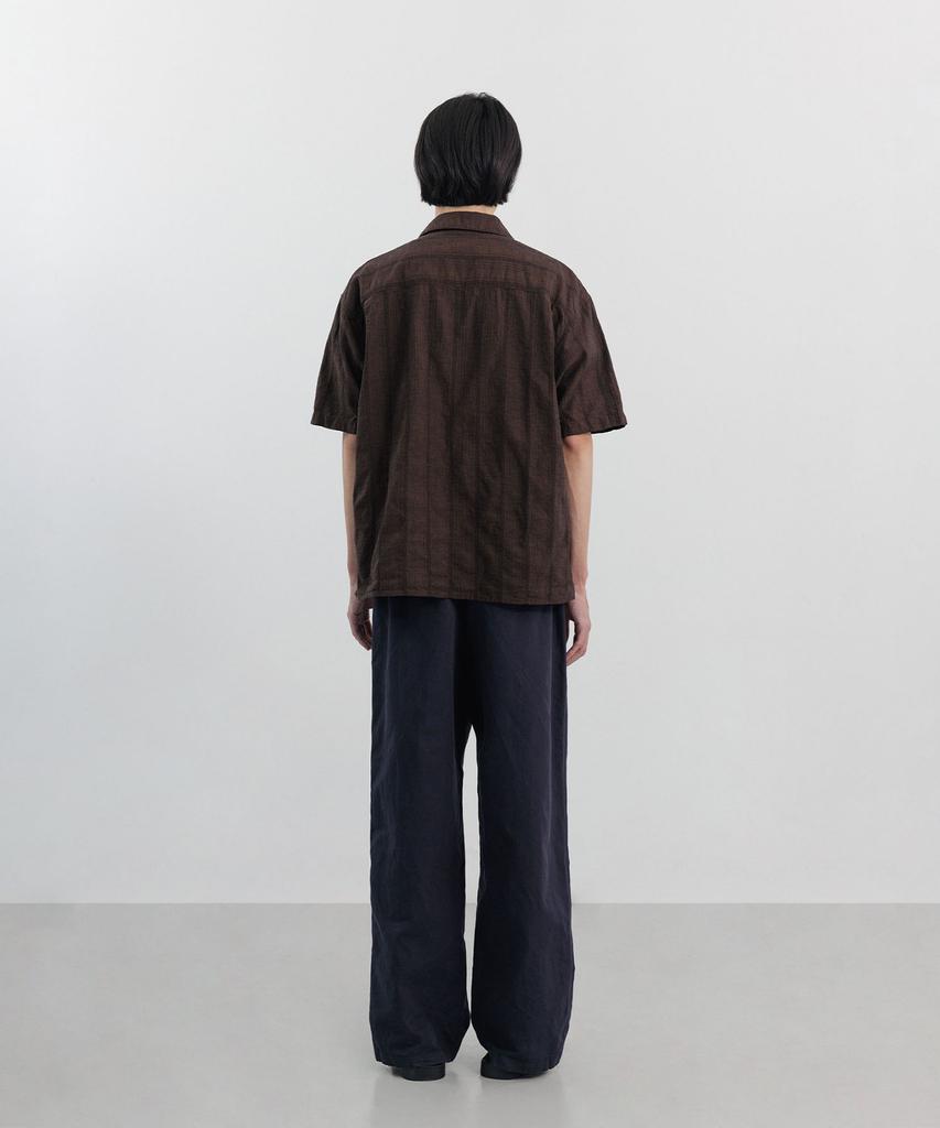 BLANKROOM Rustic Ramie Banding Pants_Navy