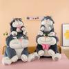 Cat Plush Toy With Bowtie Cartoon Stuffed Animal For Kids Birthday Gift