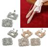 Square Clamp Shoe Clip Bride High Heel Shoe Decorations Shiny Rhinestone Decorative Clips Wedding Charm Buckle for Women