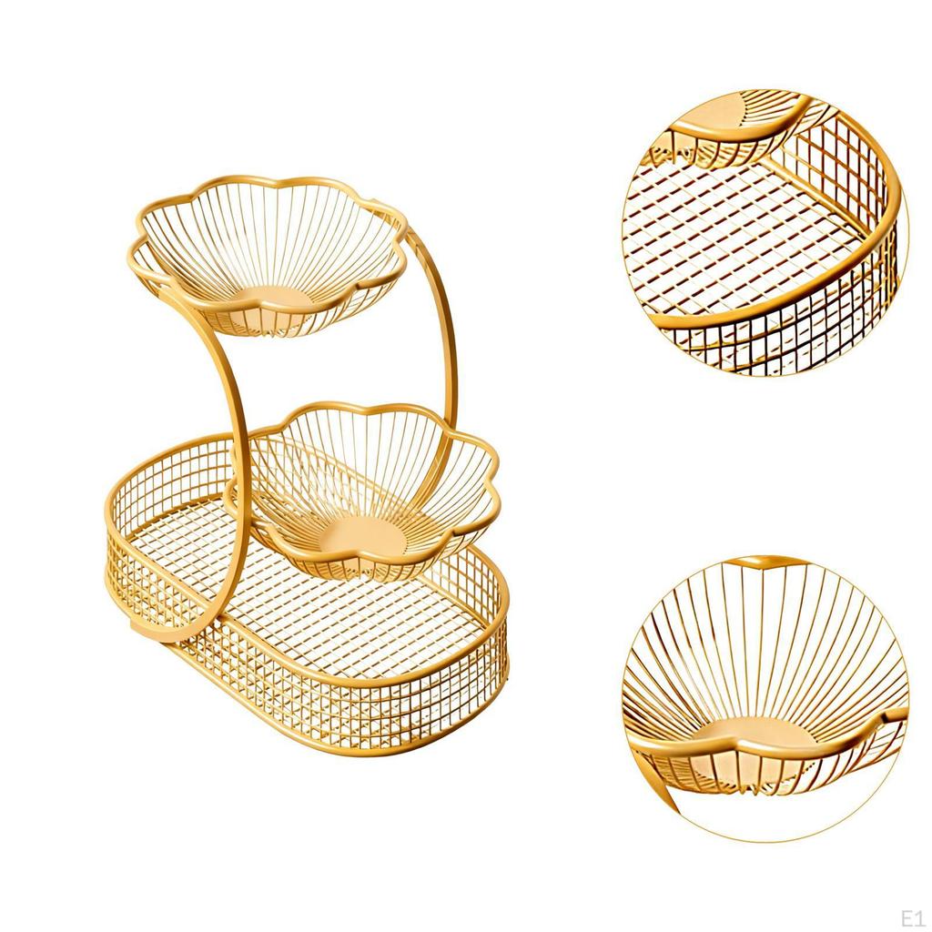 Metall-Obstkorb für Küchenarbeitsplatten, Obst und Gemüse, Ideal für Esstische