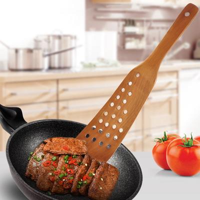 2 Stück Holz Bratwender Wok für Kochutensilien Pfannenwerkzeuge Antihaft