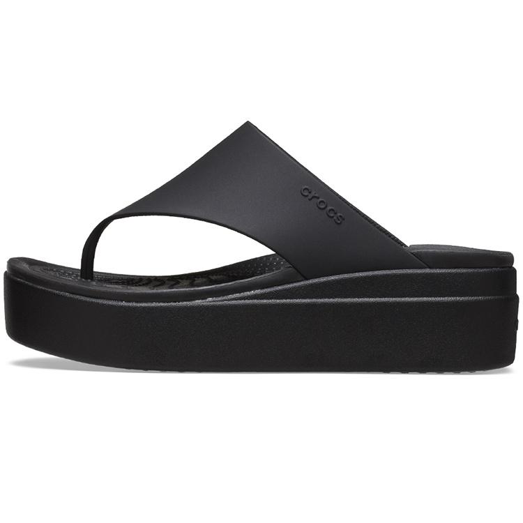 (WMNS) Crocs Brooklyn Flip Black Women s 208727-001 EU 37-38