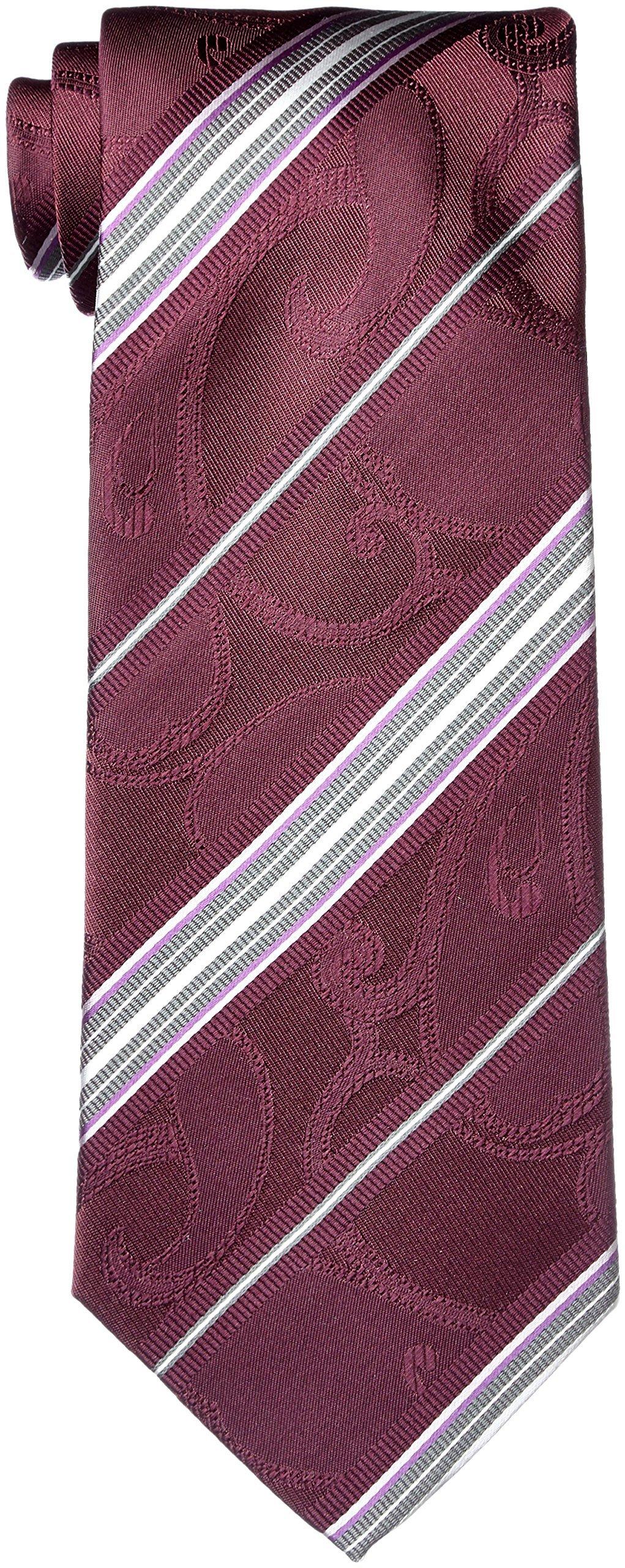 [Hiroko Koshino Homme] Necktie, Sarasa Stripe Pattern, 003254-20000-4905 04 Red base, Pink, White base, FREE