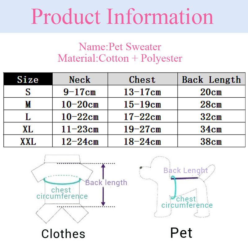 Cat Clothes Gatos Sweater Pet Dog Clothing for Small Medium Puppy  Dogs Cats Winter Warm Coat Teddy Pug  Jacket Soft Vest New