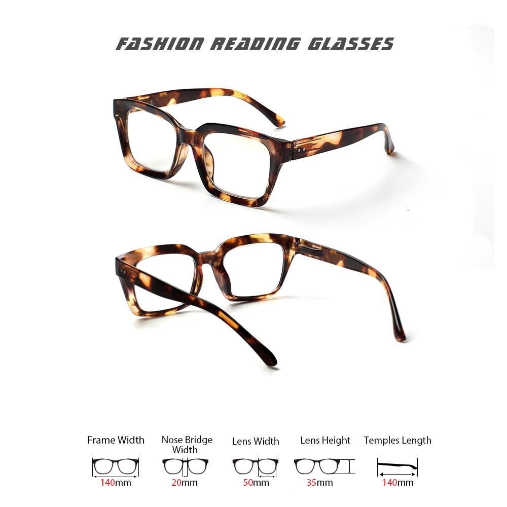 Turezing Reading Glasses for Men Women Fashion HD Lens Spring Hinge Presbyopic Eyeglasses Lightweight Comfortable