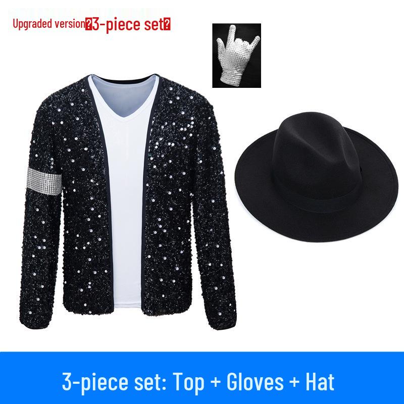 Michael Jackson Billy Jean Dance Costume Set for Kids & Adults