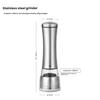 Maomiyoupin Stainless Steel Pepper Grinder, Manual Pepper Mill, Black Pepper Powder Maker,  Peppercorn Grinder, Sea Salt Shaker