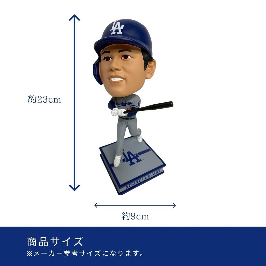 FOCO SHOHEI OHTANI Official MLB Los Angeles Dodgers Away Jersey, Limited Edition Bobblehead Figure, Approx. 9.9 Inches (24.13 Cm) [Parallel Import]