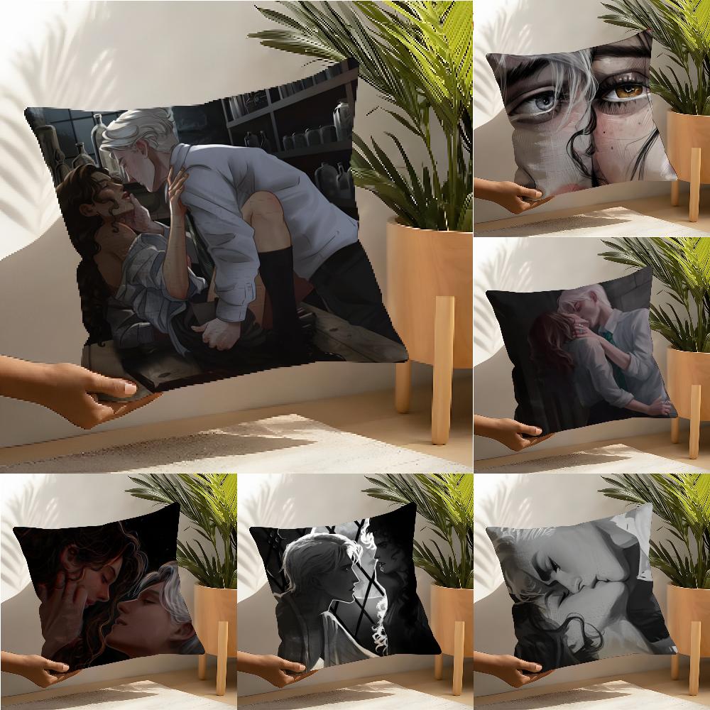 Romantic DDramione Pillow Case Home Living Room Decoration Linen Pillow Cases Cushion Cover