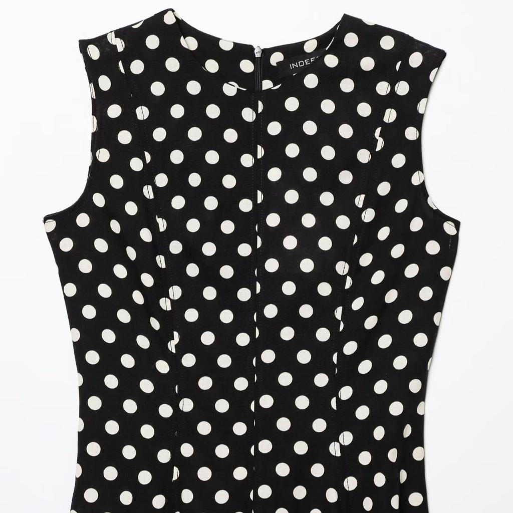 Wholesale summer new product temperament commuter series polka dot midi vest dress/