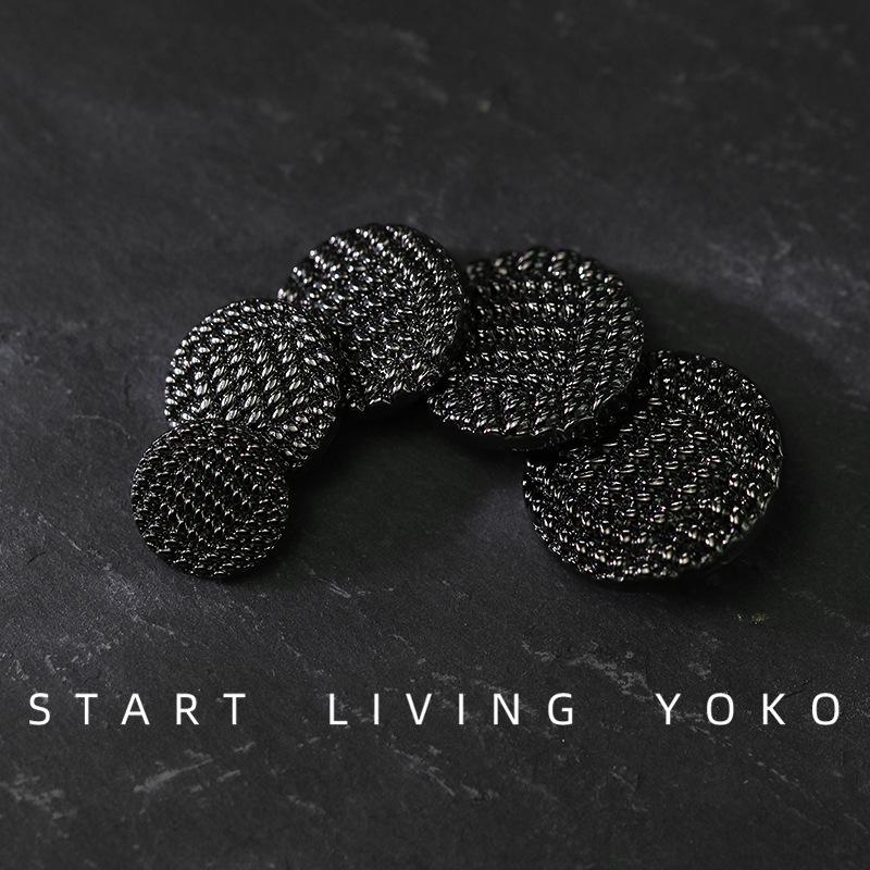 Large Suit Coat Blazer Sewing Buttons Metal Buckles Clothing Needlework Accessories Diy Crafts Supplies Round Alloy Button 6pcs