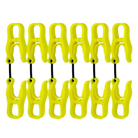 

Yousheng 6Pcs A-shaped Glove Clip Heavy Duty Work Glove Holder Multifunction Camping Hiking Glove Towel Hat Clamp Hanger Keeper Grabber жёлтый