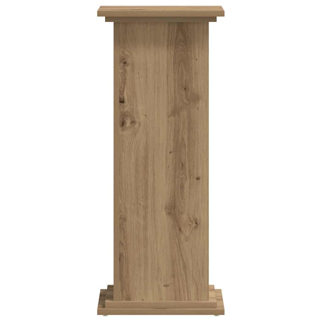 Artisan Oak Plant Stand 33 x 33 x 80 cm Wood Based Material