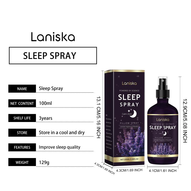 Lavender Sleep Spray Herbal Aromatherapy for Better Sleep Reduces Tension for Relaxation and Night Rest