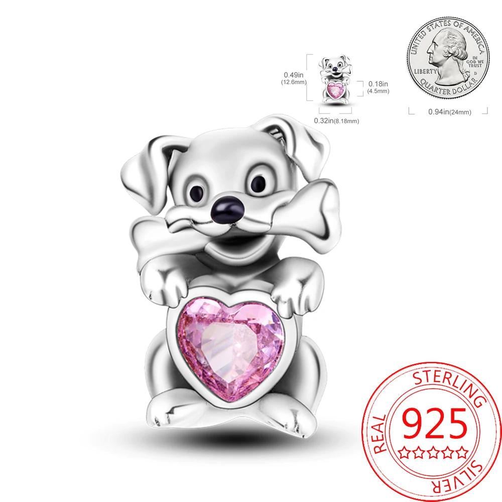 Lovely Copper Little Monkey Embracing Red Heart Pendant Fit Bracelet Necklaces Party Pairing With Handmade Gifts