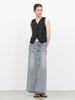 Atelier Nine Unbalanced Denim Maxi Skirt (Sk-5096)