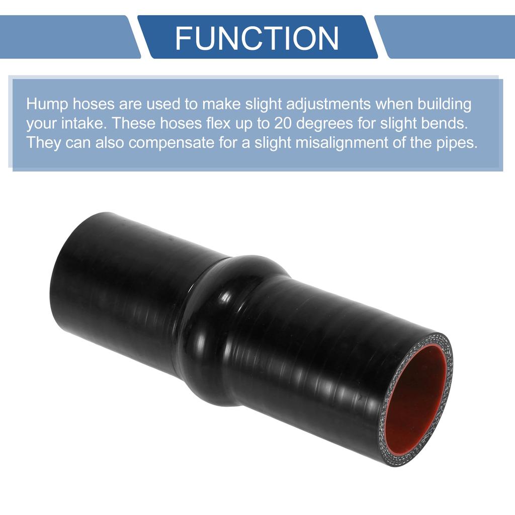 X AUTOHAUX 1pcs Inner Diameter 40mm Length 152mm Hump Silicone Hose, Silicone Hump Hose,