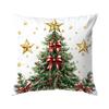 Christmas Reindeer Santa Claus Cushions Pillowcase Polyester Cushion Cover Throw Pillow Sofa Decoration Pillowcover Home Decor