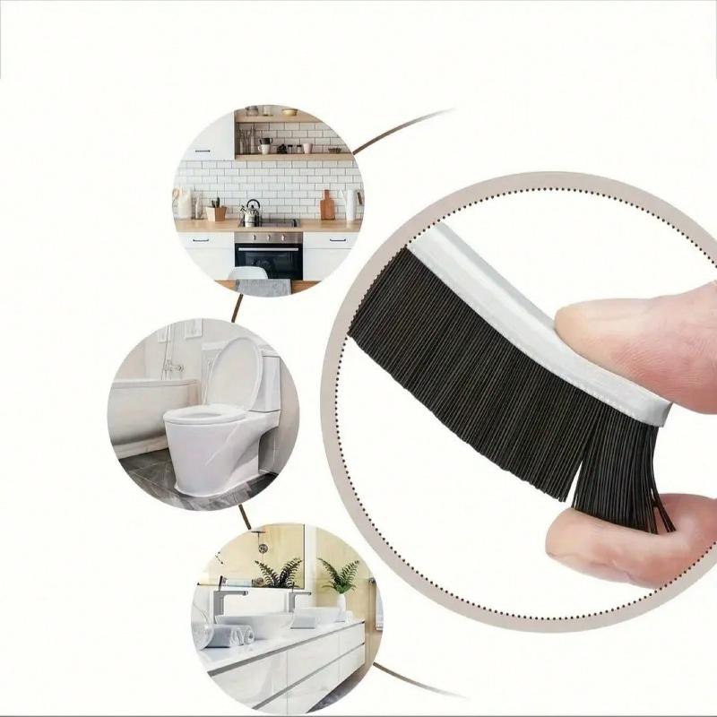 1 Pcs Long Handle Crevice Cleaning Brush: Designed For Hard-To-Reach Spaces Like Window Tracks, Sliding Door Grooves, Sink Edges, Faucet Bases