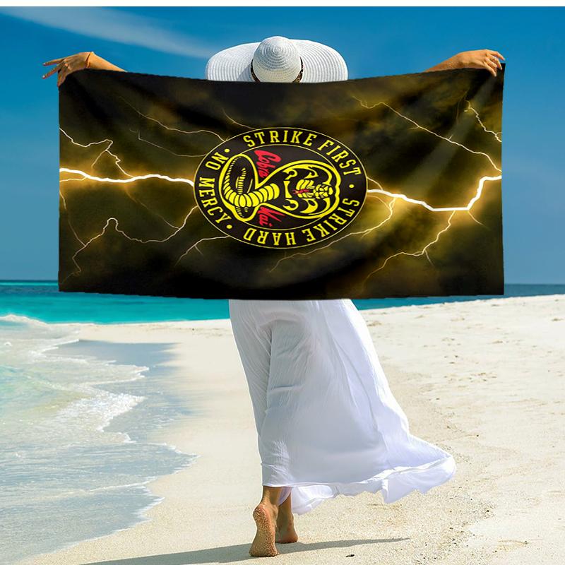1pc Football Team (25) Beach Towel, Comfortable and Thick, and Swimming/Bath/Picnic/Camping Towel, Suitable for Seaside Beaches