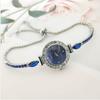 Temperament Thin Belt Diamond-encrusted Women's Watch Colored Diamond Women's Student Pull-out Bracelet Watch