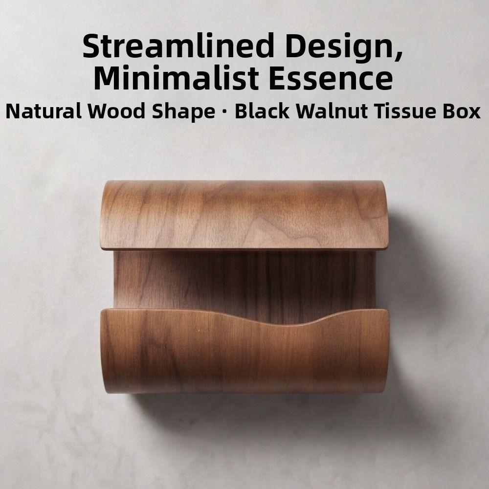 Wooden Tissue Storage Box INS Minimalist Retro Napkin Holder Elegant Multi-functional Paper Dispenser Home Decoration