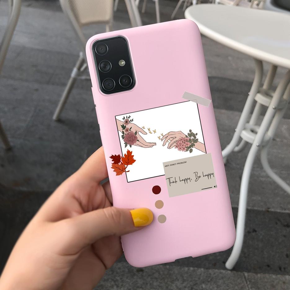 For Samsung Galaxy A31 A41 A51 A71 Case Cute Art Painted Back Cover Soft TPU Phone Case For Samsung A315 A415 A515 A715 F Bumper