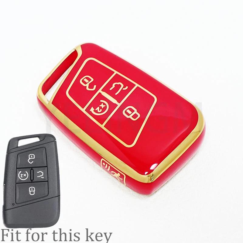 5 Button TPU Smart Key Case Cover for Volkswagen VW 2018 Atlas Tiguan Golf 7 Magotan Fob Remote Holder Shell Keychain