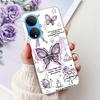 For Honor X7 2022 Case CMA-LX2 CMA-LX1 CMA-LX3 Shockproof Cover Fashion Butterfly Soft Phone Case For HonorX7 X 7 HonorX7 Bumper