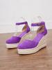 Eleganti Sandali Zeppa Donna a Punta Chiusa: Suola Spessa, Plateau Impermeabile, Design Espadrille, Cinturino alla Caviglia