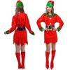 Herren Weihnachtsanzug Damen Weihnachtskleid, Weihnachts-Cosplay-Maskenkostüm für Paare