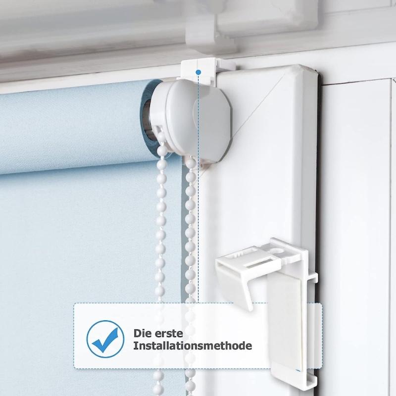 Pack of 4 Clamp Support Bracket Convenient Replacement Part Plastic Clamp Holder Plastic Material for Roller Blinds