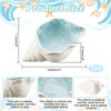 Conch Shape Ceramic Jewelry Tray,Aqua Shell Trinket Dish Ceramic Ring Earring Holder Rings Earrings Necklaces Bracelet Jewelry