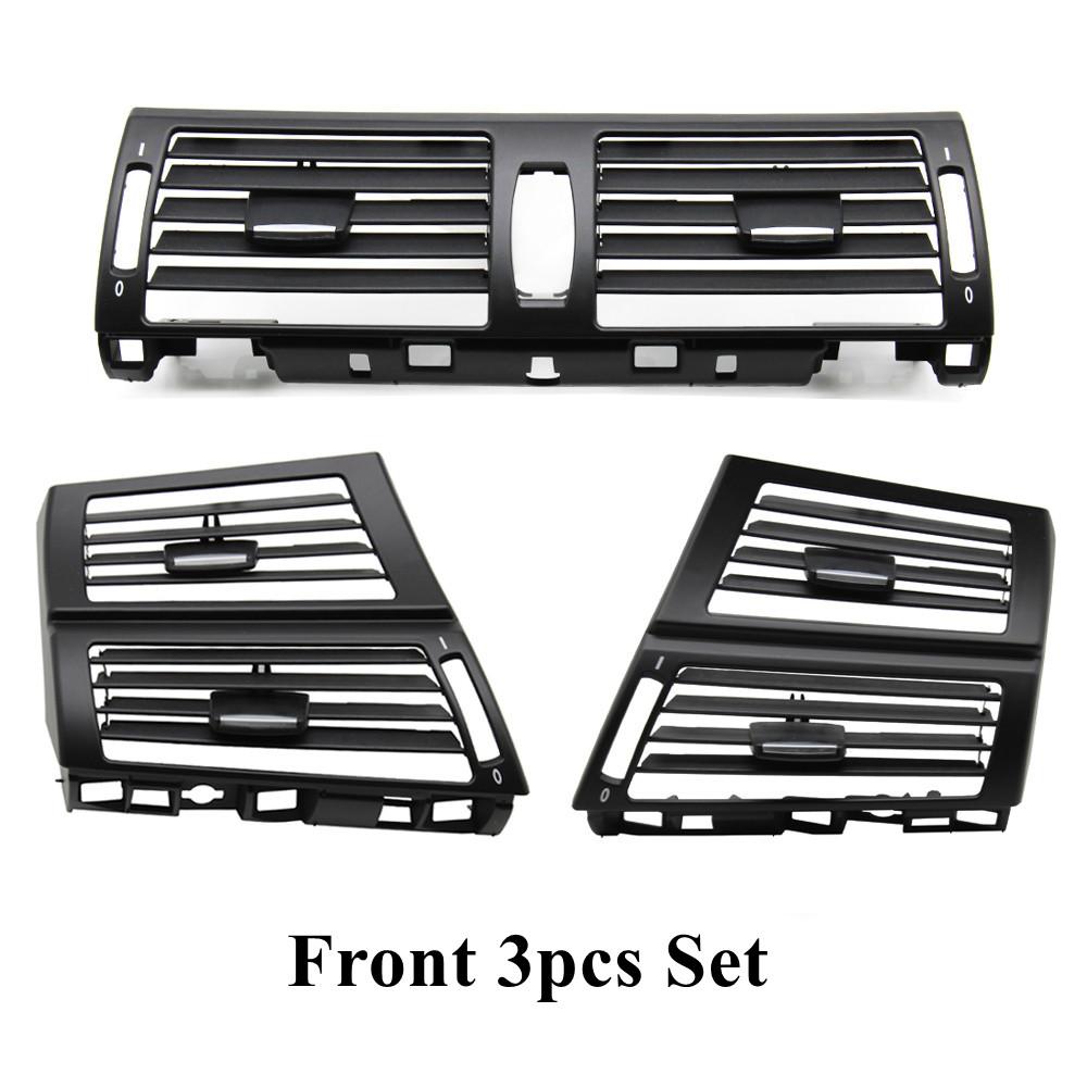LHD RHD Car Front Central Left Right Rear Air Conditioner AC Vent Grille Outlet Panel Trim For BMW X5 X6 E70 E71 E72 2007-2014